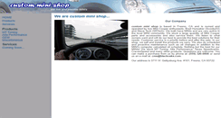 Desktop Screenshot of customminishop.com